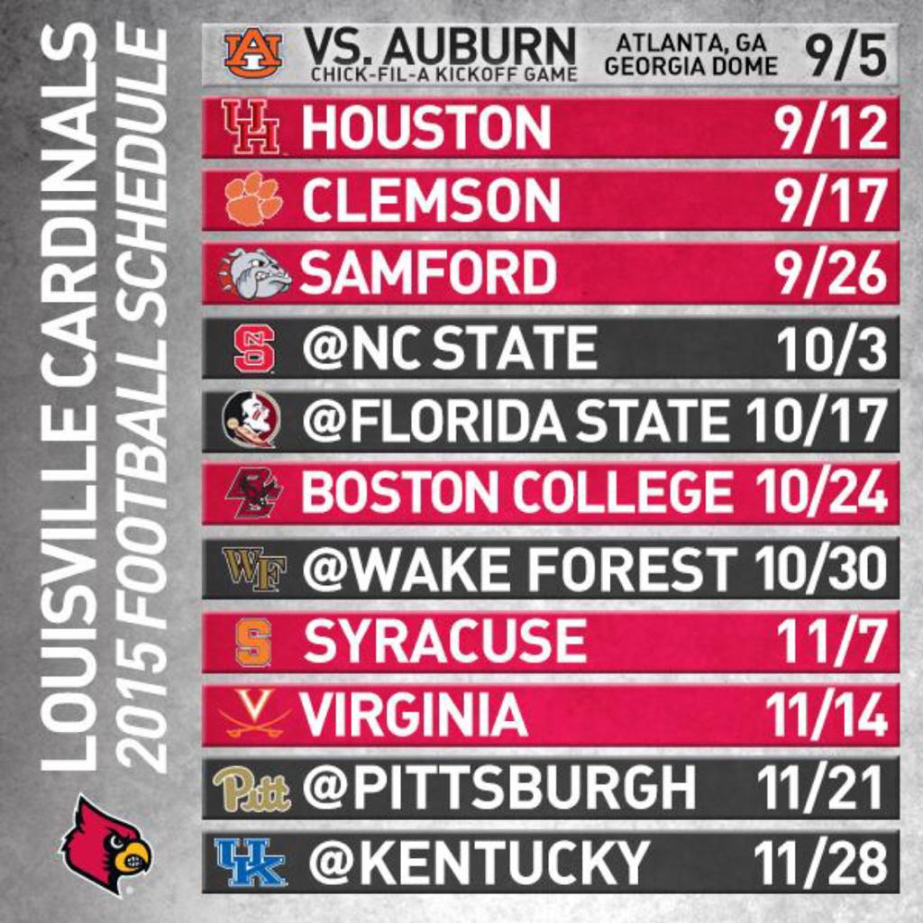 Clemson Football Schedule 2015