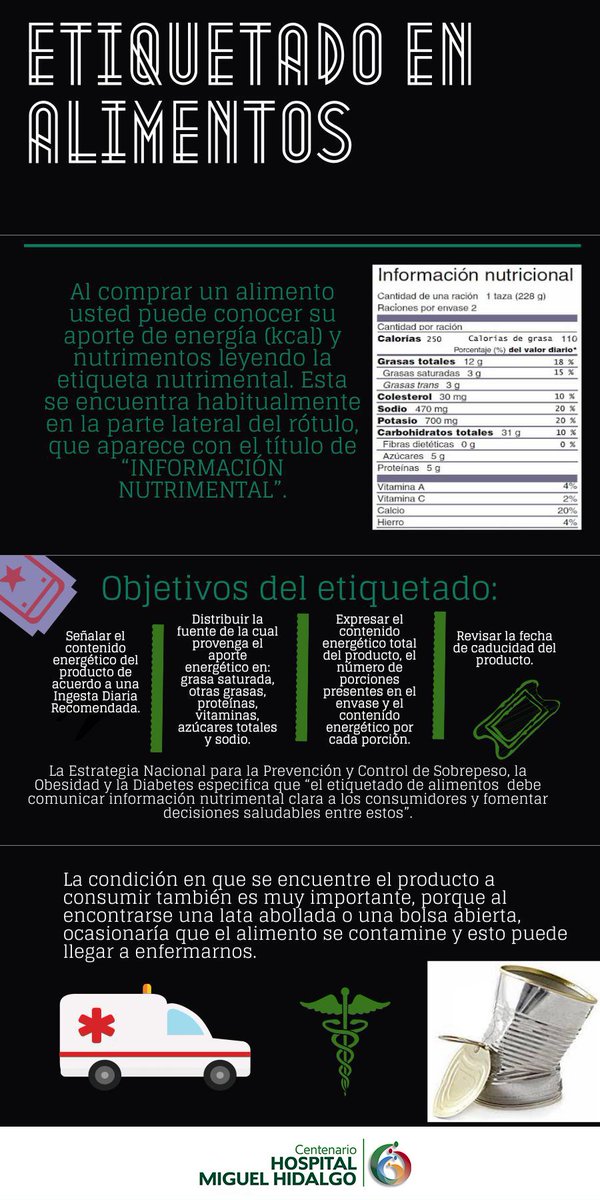 CHMH_Ags's tweet image. #Infografía Etiquetado en alimentos #HospitalHidalgo @SaludAgs @INEPJA @COESAMEDags