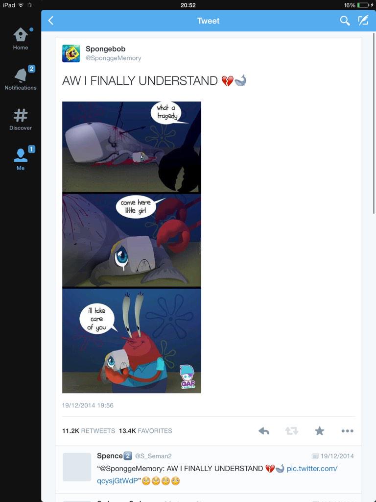 ASeth2512's tweet photo. I just found the best account on Twitter! Everyone go give @SponggeMemory a Follow for the best tweets☺️🙌 http://t.co/nTuL0DhXDM