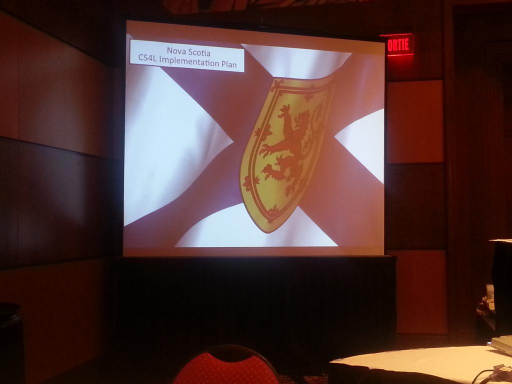 Last day of #CS4LSummit2015. Starting it off with <a href="/SportNovaScotia/">sportnovascotia</a> panel on their CS4L implementation plan