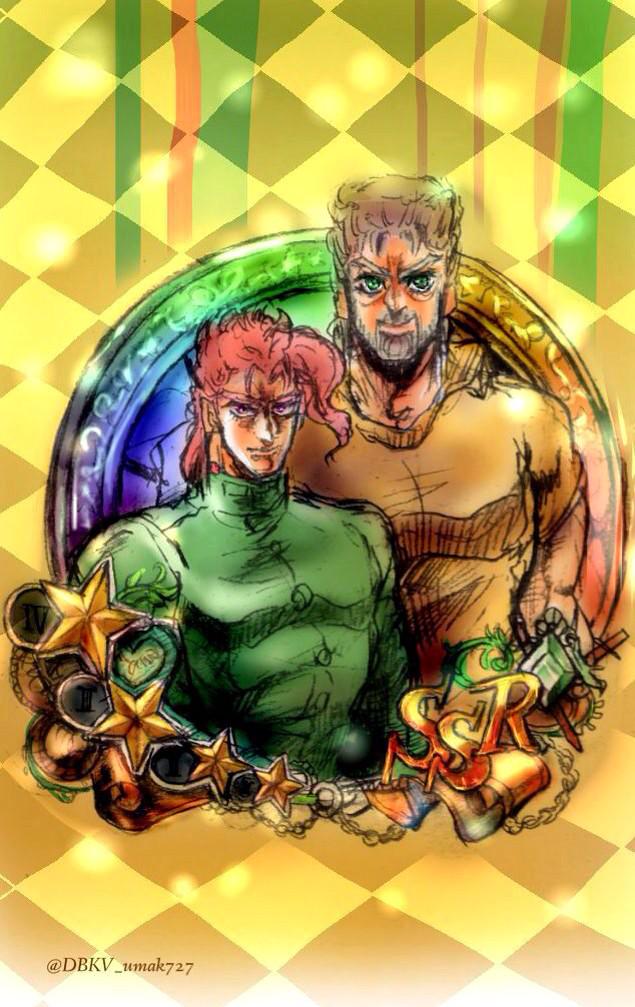なつな ジョジョ3部 ジョジョssネタです 恐らく出ないであろう 花京院とジョセフコンビのユニットメダルがどうしても見てみたくて描いた Http T Co Bgii0g3ysa