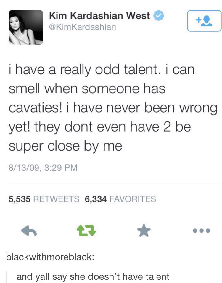 Its_North_West's tweet photo. "Kim K has no talent" http://t.co/xZjxAuiYbb