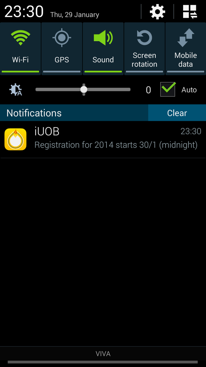 Tonight is the registration for 2014 student. UOBoard users got these notifications. Did you receive it? #uob #iuob