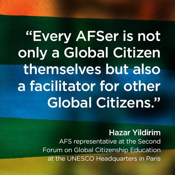 AFS's tweet photo. #globalcitizen #UNESCO #IAmAGlobalCitizen #Intercultural #Education #GCED #AFS #AFSeffect #AFS100 http://t.co/3DxrCjZoJe