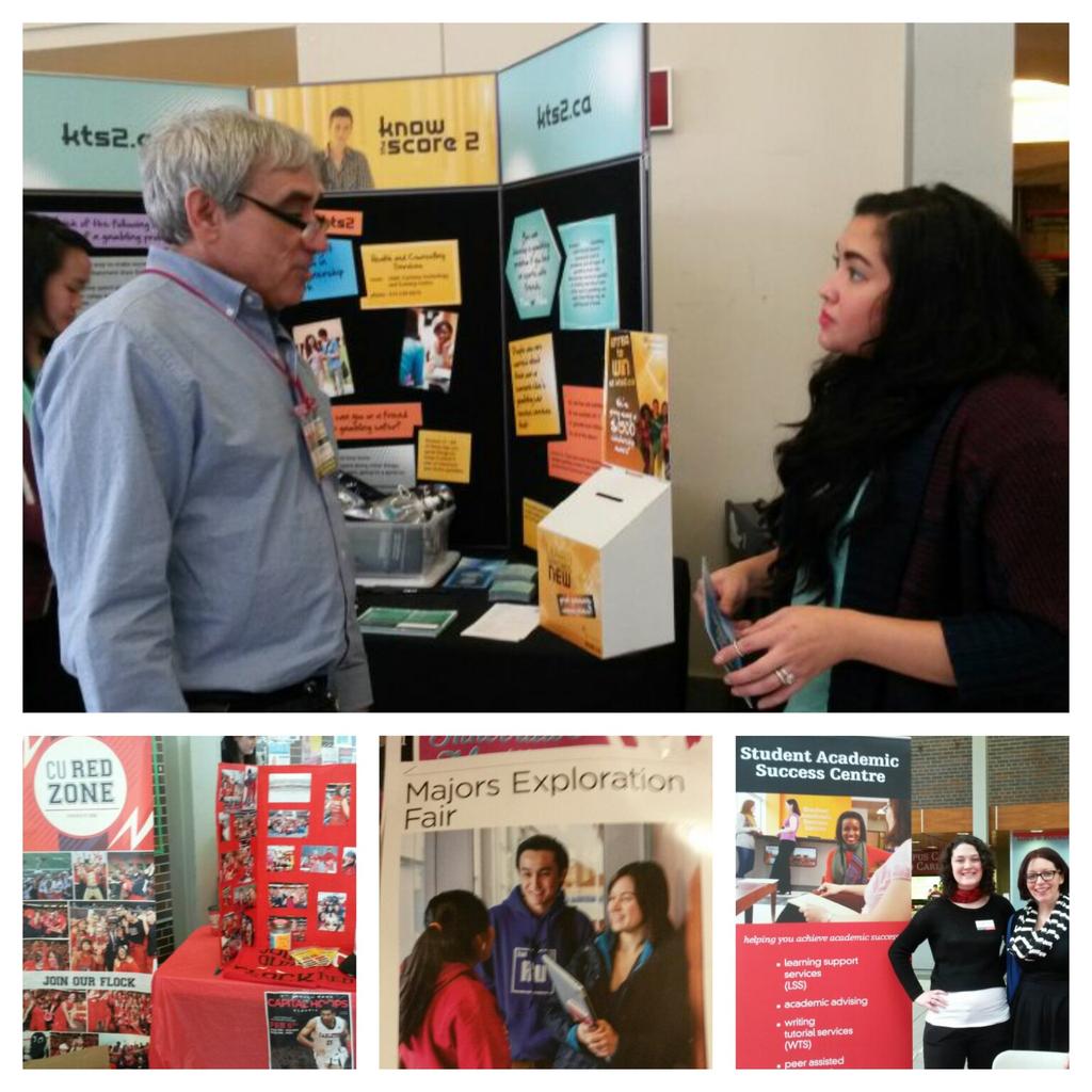 kts2teanna's tweet photo. @Carleton_U so much happening in the Atrium. @knowthescore2 is giving away a $1500 scholarship &amp; iPad! COME BY #kts2 http://t.co/Qm00blfDNU