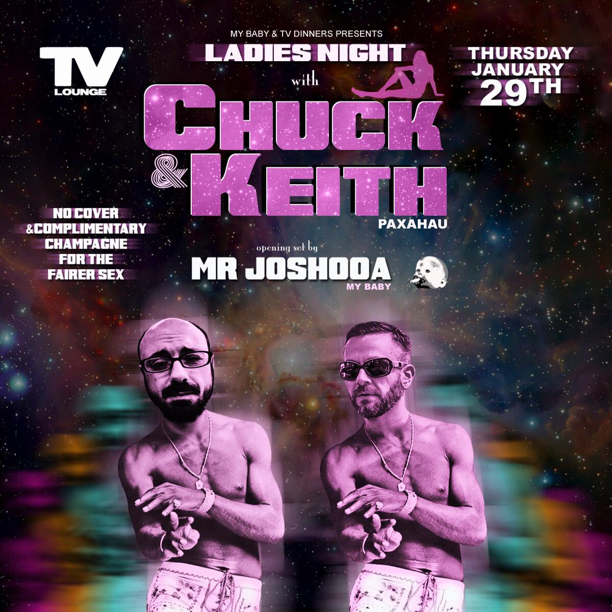 paxahau's tweet photo. Catch #Paxahau residents, #ChuckFlask and @keithkemp tonight at #TVLounge! No cover. Free bubbly for the ladies. 21+ http://t.co/yBUXqCHHNE