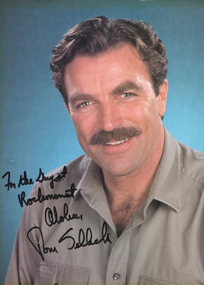 Happy Birthday to Tom Selleck!
\"For the guys at Aloha, 
Tom Selleck\" 