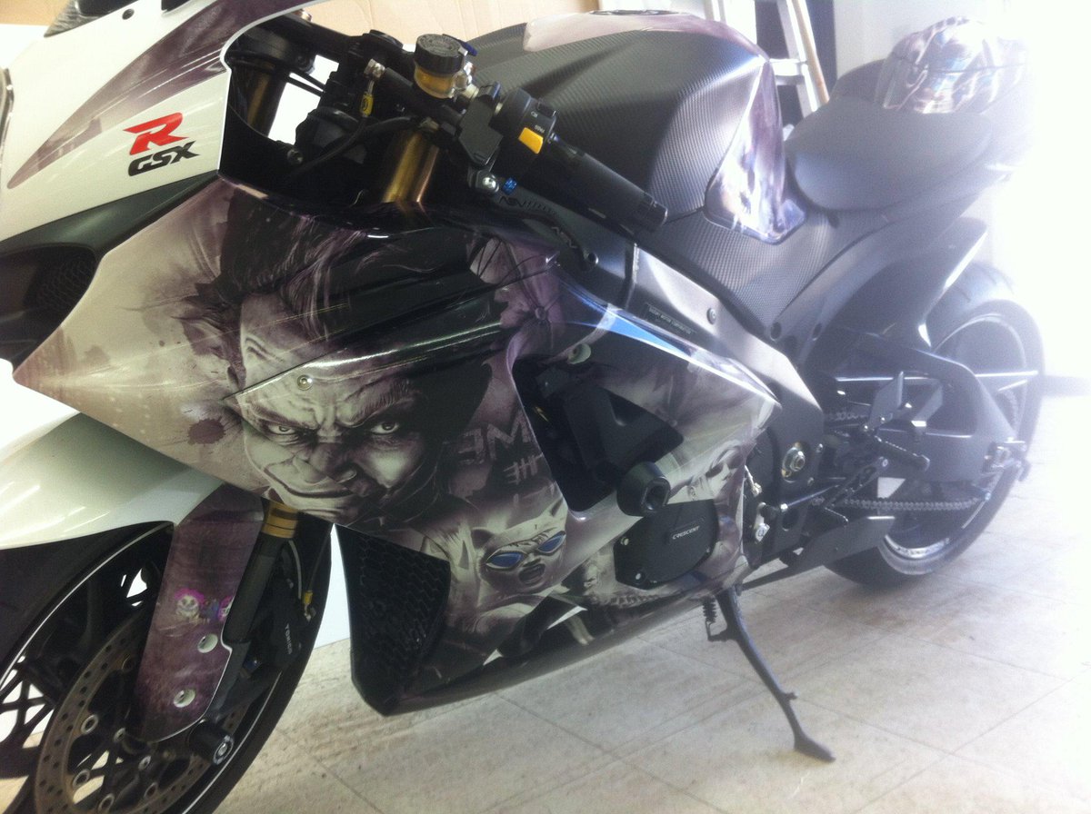 prgraphics1990's tweet photo. Batman Bike wrap http://t.co/bHfGx2A8ak
