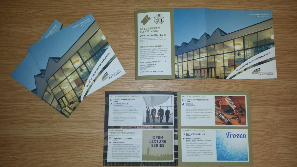 Our new #Spring flyer is hot off the press! <a href="/yarmschool/">Yarm School</a> <a href="/stricklandholt/">Strickland & Holt</a> #teesside #yarm #theatre #music