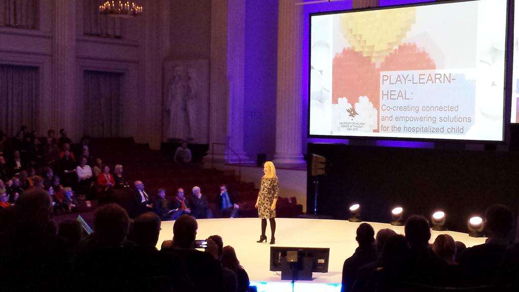 saadat_m's tweet photo. @Kumpulainen: How to keep hospitalized children connected to their families and communities? #helsinkichallenge http://t.co/Dh83kzTbQ3