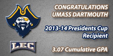 Congrats to <a href="/UmassDAthletics/">UMassD Athletics</a>, winner of the 2013-14 Presidents Cup, our annual academic award! bit.ly/1uFBLEu