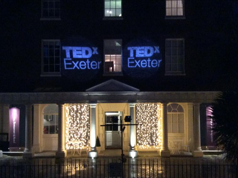So <a href="/SouthernhayHome/">Southernhay House</a> is looking pretty amazing tonight with the #TEDxExeter logo on the front! #exeter