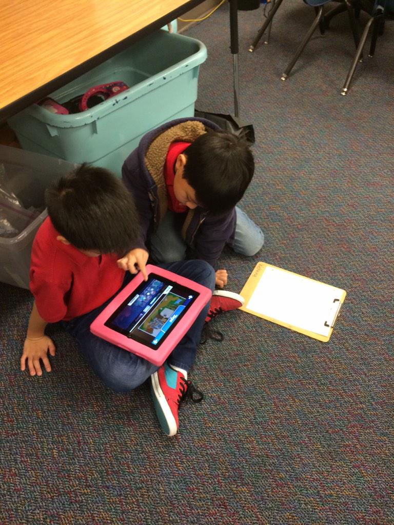 MrsJDyer's tweet photo. 2 step word problems practice with Toontastic! http://t.co/NTy1lfeK2u
