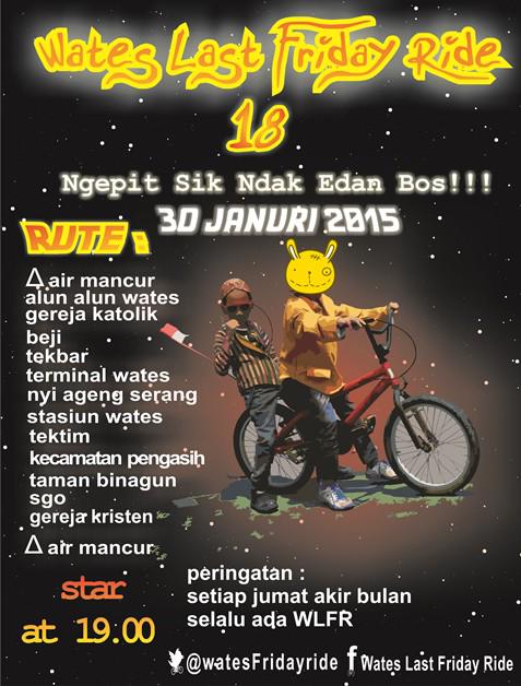 ngepit sik ndak edan! #WLFR18 jumat, 30 des 2015 // start at alun2 wates jam 19.00 <a href="/kulonprogo_/">#HUTKP63</a>