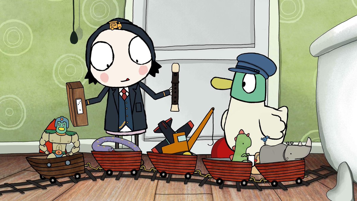 Sarah_and_Duck's tweet photo. All aboard for 'Toy Tidy!' A new episode is ready to watch on the UK iPlayer here... http://t.co/6tRJckYUpG http://t.co/DF3pVpw0RG