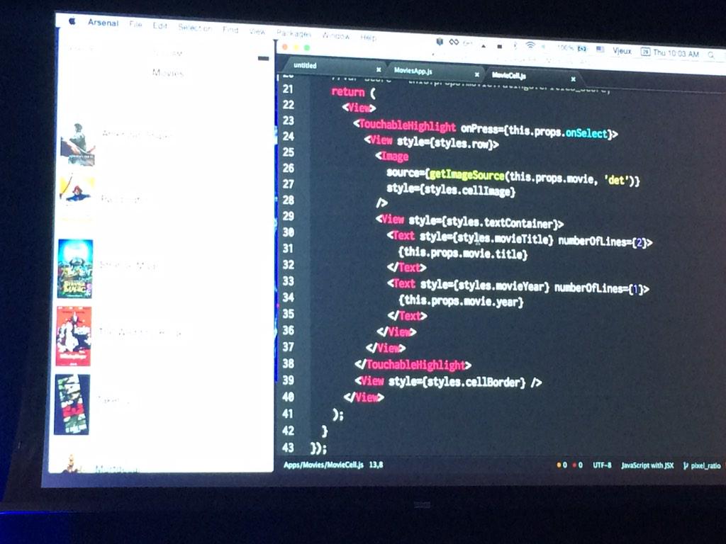 reactjs's tweet image. This is what React Native looks like inside. #reactjsconf