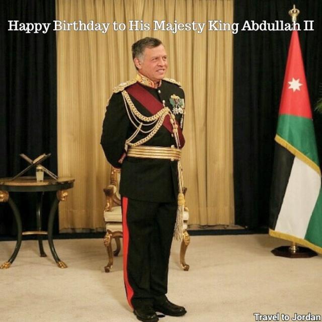 Tomorrow Marks King Abdullah II Birthday-
Happy Birthday to the Best King Ever.
God bless The King 