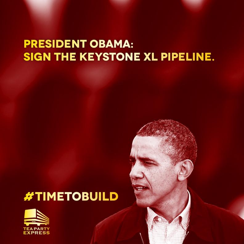 RT and tell President Obama to sign the #KeystoneXL into law! #TimetoBuild