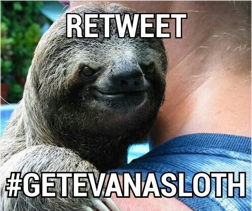 evanthomasc's tweet photo. #GetEvanASloth http://t.co/tw99N6YvuD