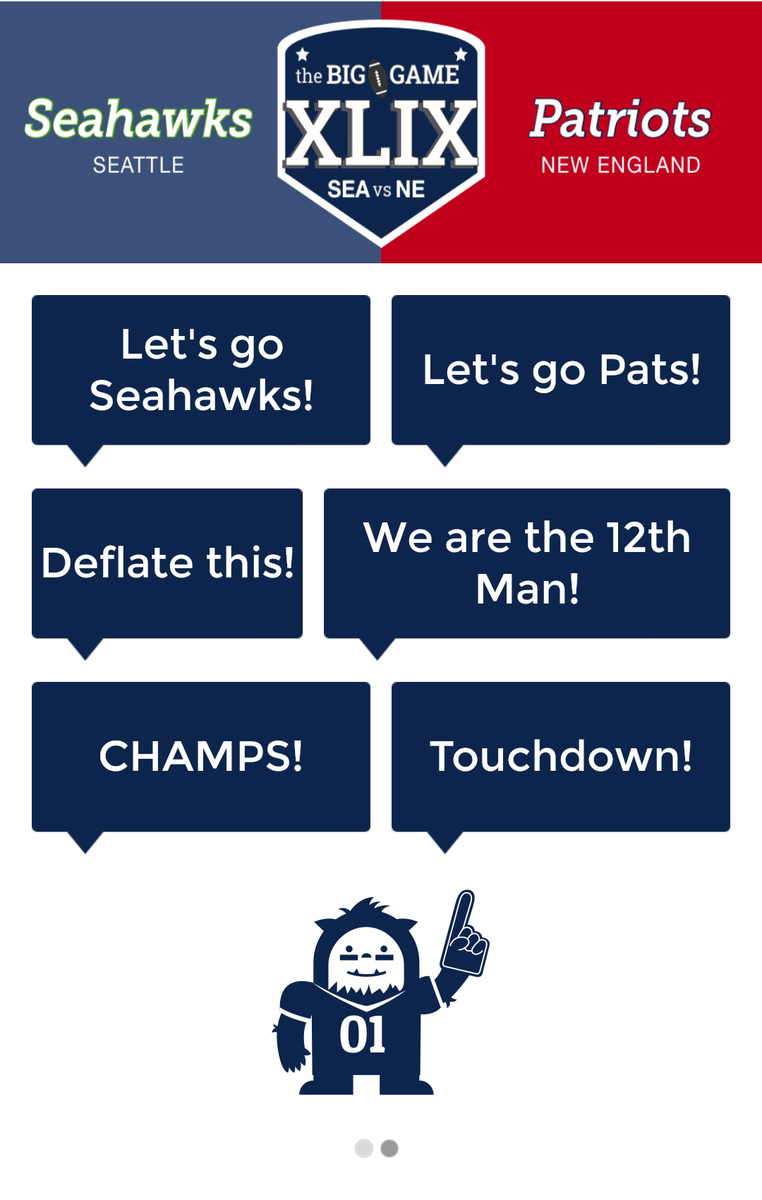 Who are you rooting for this weekend? Let everyone know with our new Super Bowl Pips!