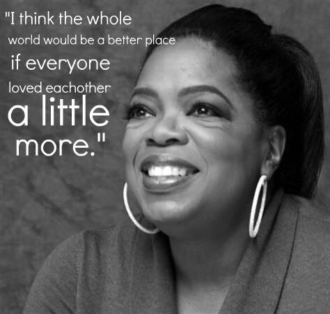  Winfrey appreciation message! 
Happy Birthday to one of my biggest inspirations    