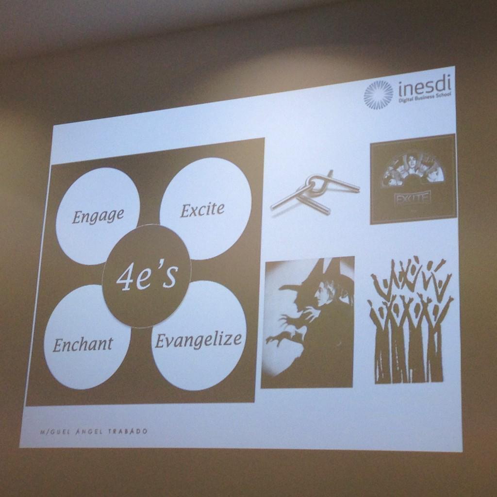 mcamachoperez's tweet photo. Las 4e's dentro del mundo #digital, la previa al #InboundMarketing @MATrabado @InstitutoInesdi #mkmix http://t.co/pweqr1012A