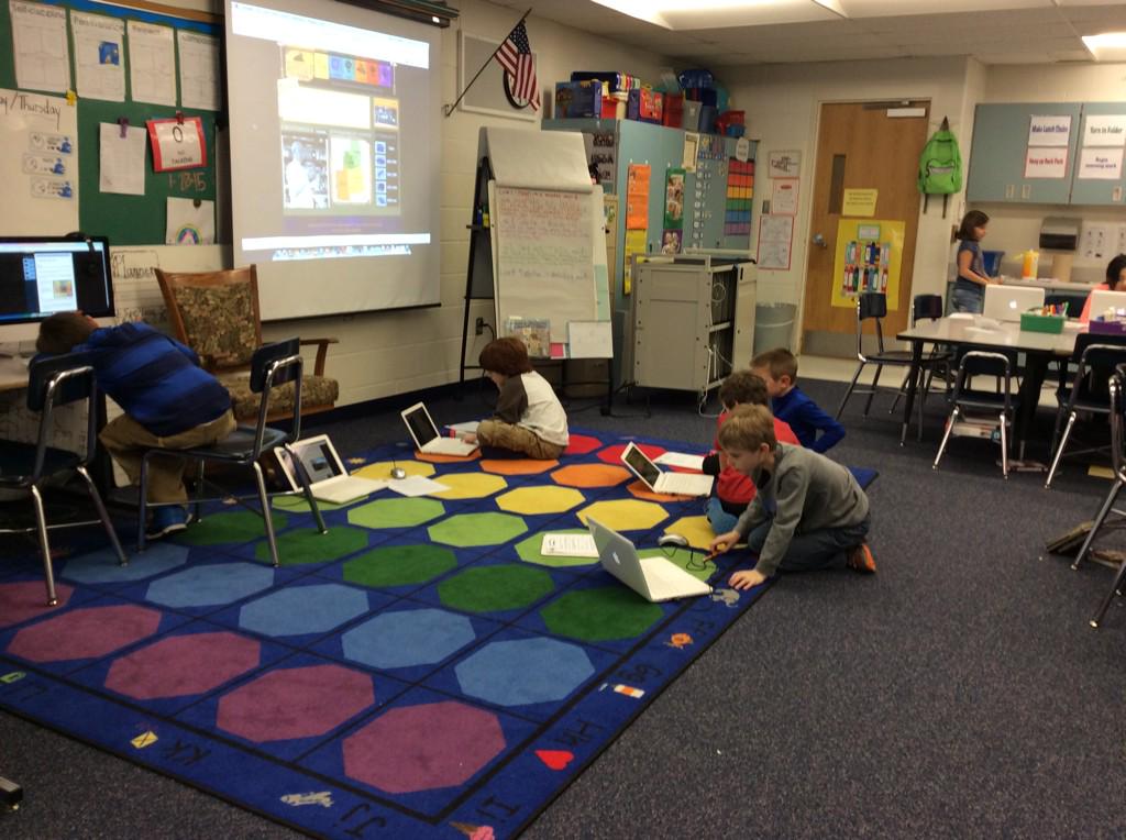 Working on a webquest about the history of Hilliard!