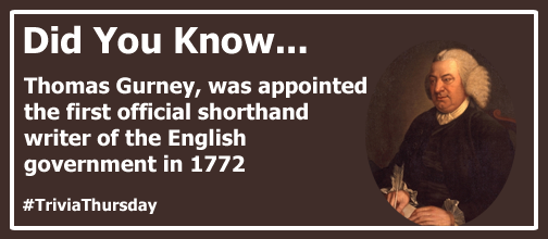 LiveLitigation's tweet image. Here's a fun little tidbit on Court Reporting History... #TriviaThursday