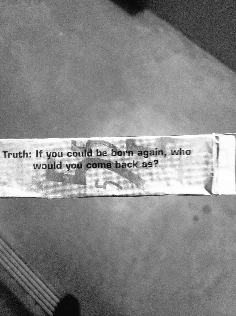Kindsi's tweet photo. That moment your gum wrapper is practically an altar call http://t.co/btcXnfcmJj