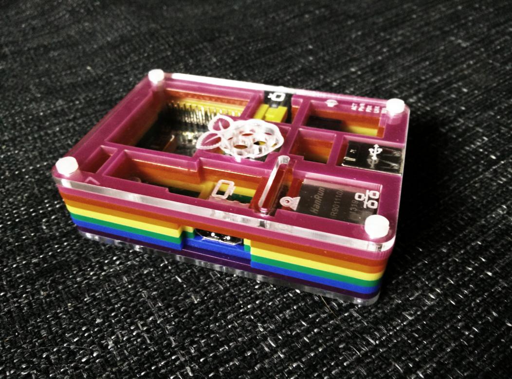 AntGodber's tweet image. Van needed deicing when I left the office. Only thing to hand @pimoroni #Pibow clear windows &amp;amp; RaspberryPi still safe