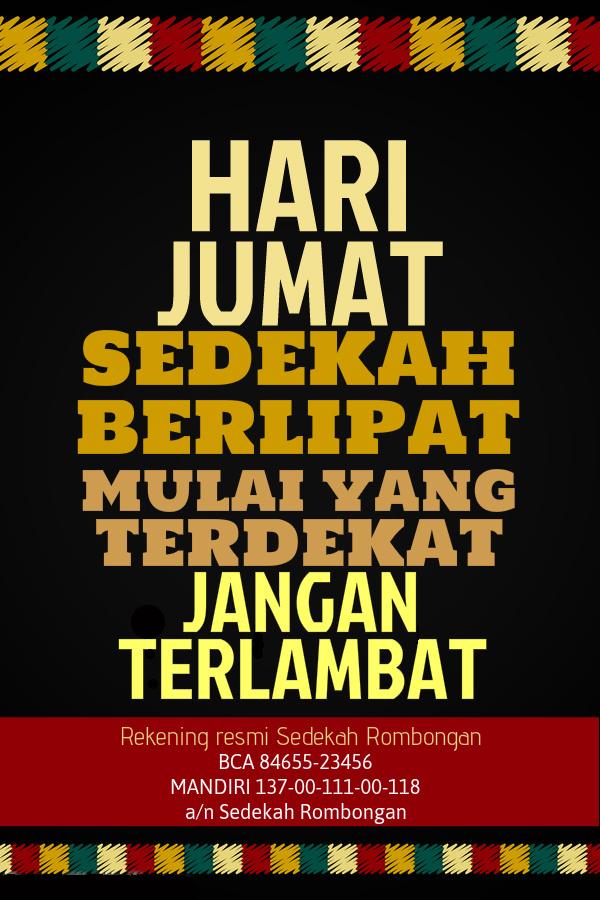 HARI JUMAT! Mulai dengan sedekah dari yang terdekat! #JumatBerkah #SedekahRombongan