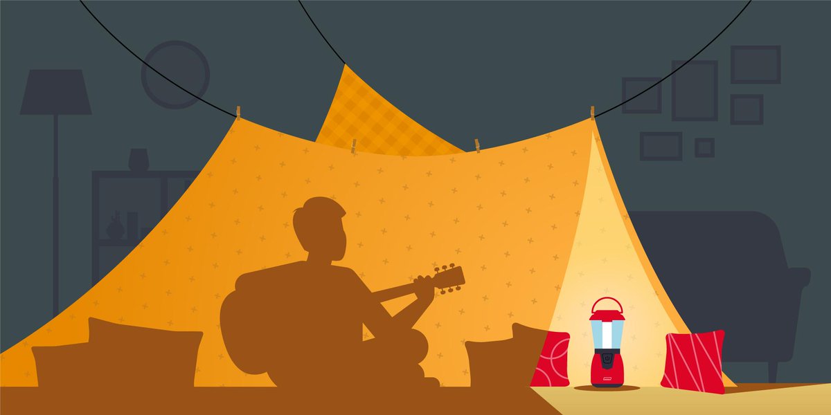 Target's tweet photo. Make a blanket tent, use an LED lantern for a campfire vibe & let the tunes begin! #CabinFeverHack cc: @sabbylite http://t.co/pBrxsMcwNs