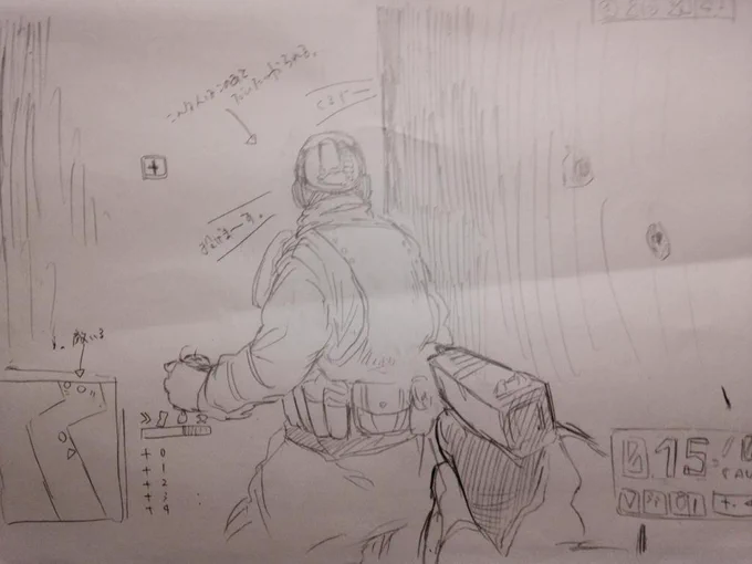 BFしてて描きたくなった 