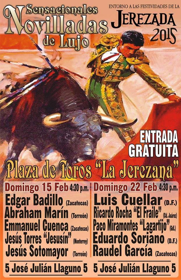 Dos novilladas de lujo en la #Jerezada2015 <a href="/edgarbadillo94/">edgar badillo</a> <a href="/abrahammarinp/">abraham marin</a> <a href="/01Cuenca/">Emmanuel Cuenca</a> <a href="/jagsotomayor/">Jesus G. Sotomayor</a> <a href="/GanaderiaJJLlag/">Ganaderia JJ Llaguno</a>