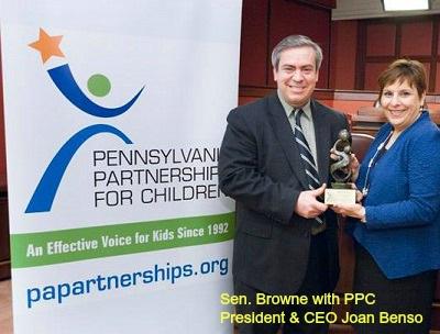 PAP4Children's tweet photo. Congrats to #PA Sen. Pat Browne, recipient of our first #BeSomeoneforKids award ... http://t.co/VapGQEiRHR http://t.co/uHFqkCxwBr