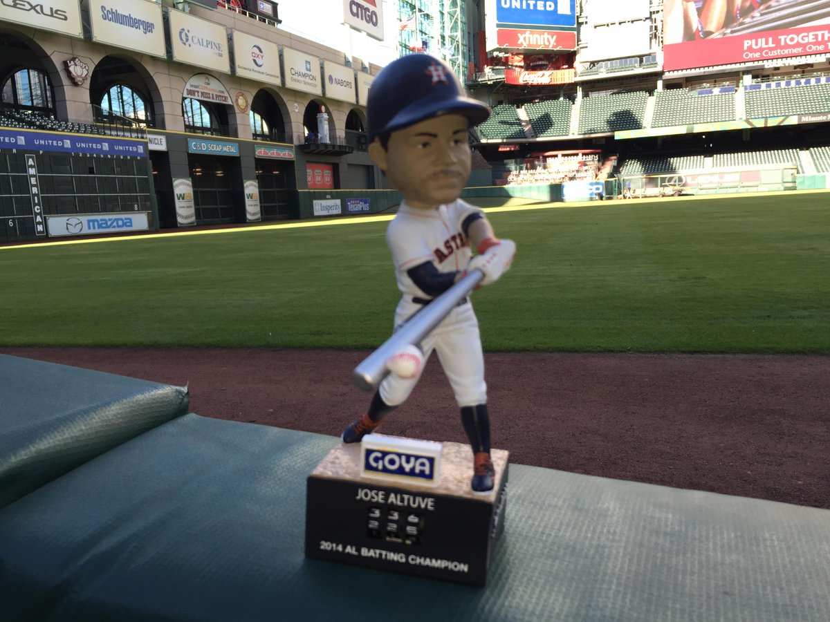 Followers to RT before midnight have a chance to win this #JoseAltuve #BattingChampBobble! #FaceOfMLB: