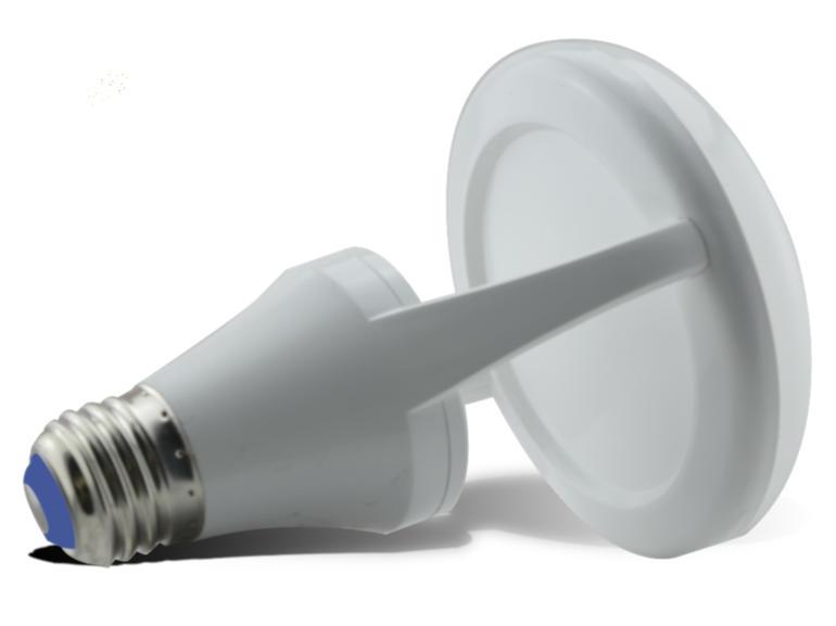 CNET's tweet photo. Green Creative BR30 Cloud LED: This futuristic LED floodlight looks promising http://t.co/CBaXJX4vK4 http://t.co/YABZeekWFP