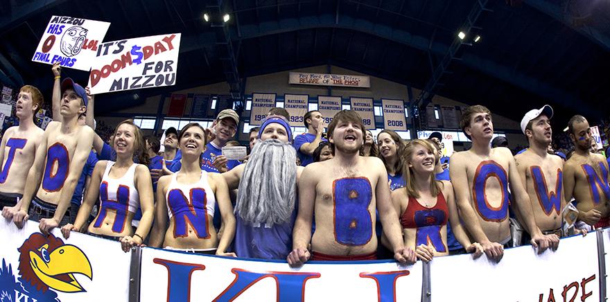 KUAthletics's tweet photo. We are KANSAS. #kansasday http://t.co/eLYrotHlmX