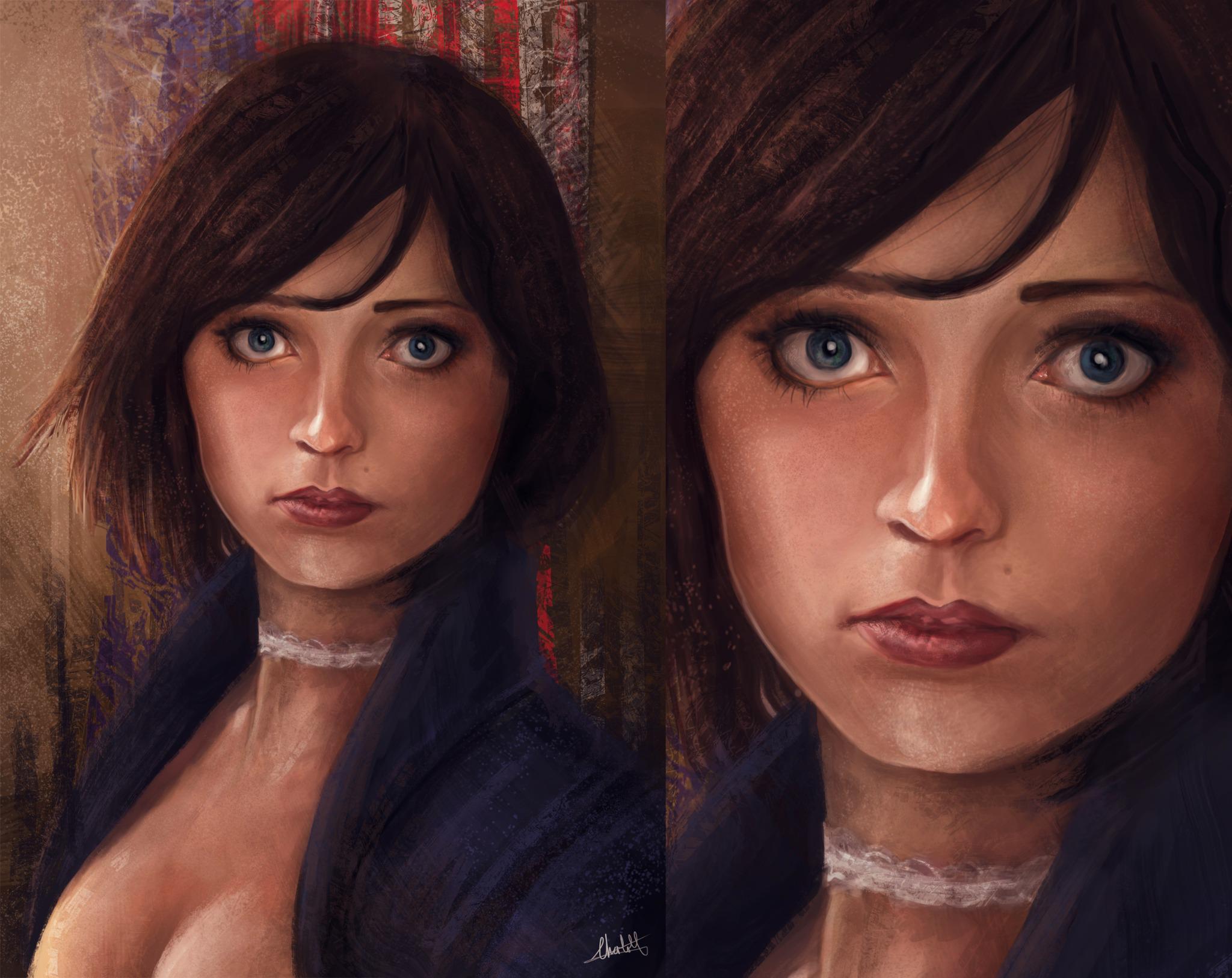 Charlight on X: "Digital portrait I created of Anna Moleva (Ormeli) as  #Elizabeth from #Bioshock! HQ:http://t.co/cjtYEDZS9M @IGLevine  http://t.co/0oysNqpRuP" / X