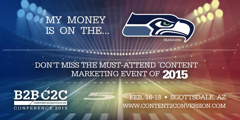 DevMcDonnell's tweet photo. My #SB49 pick to win me a ticket to #C2C15 is the #Seahawks! http://t.co/6alaZ9dnIv http://t.co/gJdHwQyCnN