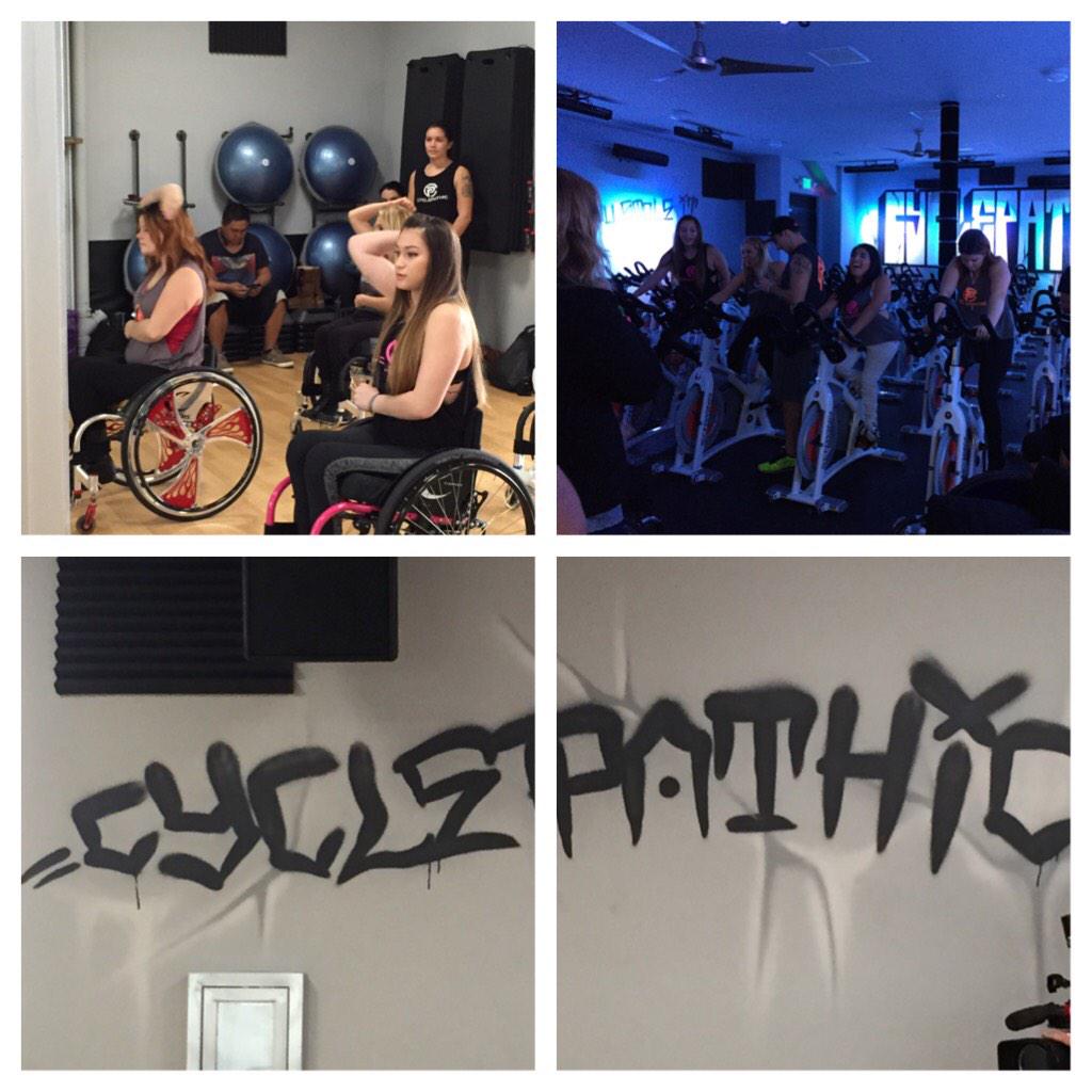 loricorbintv's tweet photo. 'adaptive athletes' @ChelsieHill @TiffanyGiddes @cyclepathicfit @LifeRollsOn @walkandrollDT  5P #abc7eyewitness http://t.co/yO3wy5bhGS