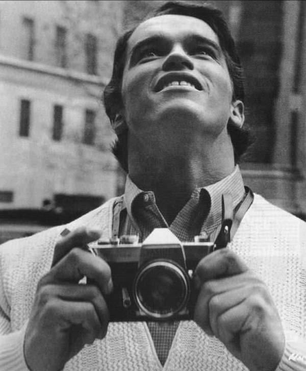 SepiaNostalgia's tweet photo. Arnold Schwarzenegger seeing New York City for the first time. 1968. (2)  #vintage http://t.co/oOxadpq3uF