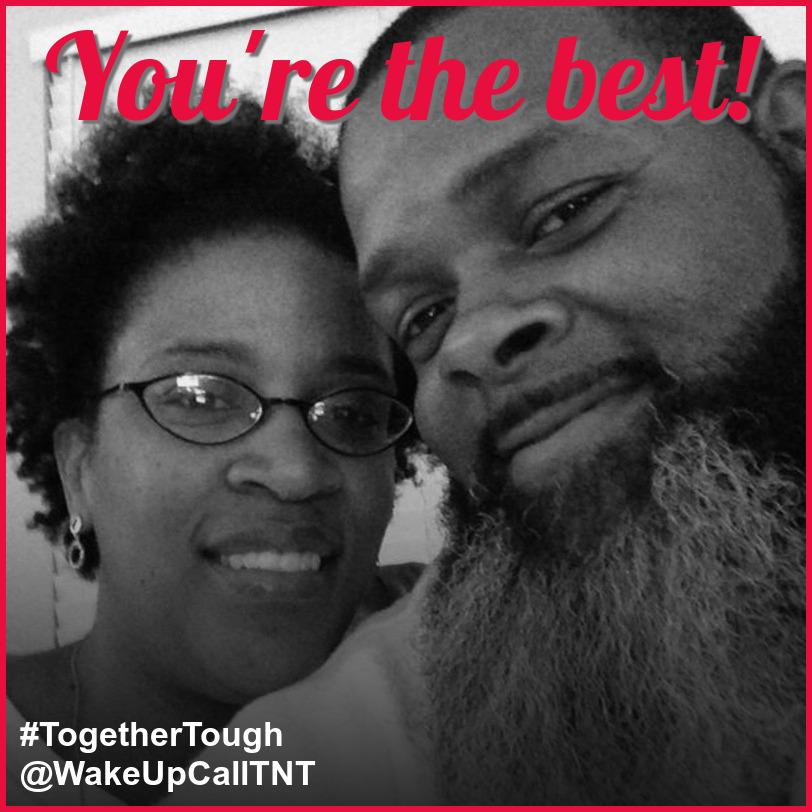 WakeUpCallTNT's tweet photo. @bowpitaloves Thanks for staying #TogetherTough. Watch @WakeUpCallTNT Fridays at 8/7c presented by @Cigna. http://t.co/sEjmI0wqyw