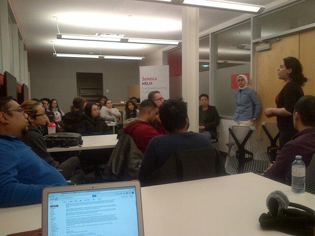 jeremyokrafka's tweet photo. @freshlyboxed team presenting to our @enactus team at @SenecaCollege #HELIX #entrepreneurs http://t.co/z5XdQ2BfSd
