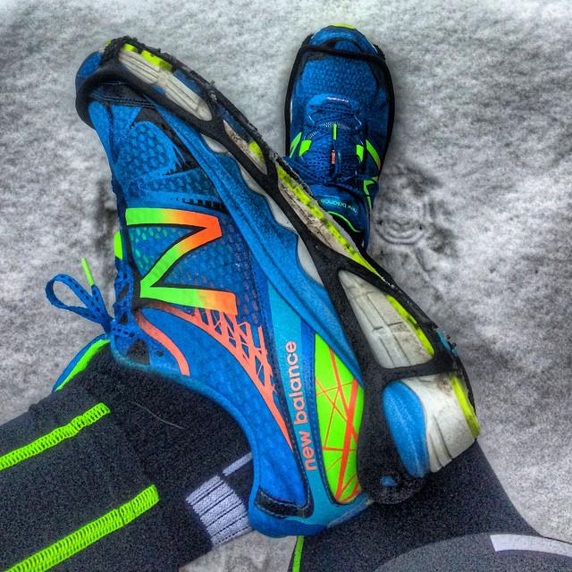 NewBalanceCan's tweet photo. Your spring PBs are earned in the winter. Guelph's @j5ellis won't let the snow slow down his workouts. http://t.co/X92UcwoQlL
