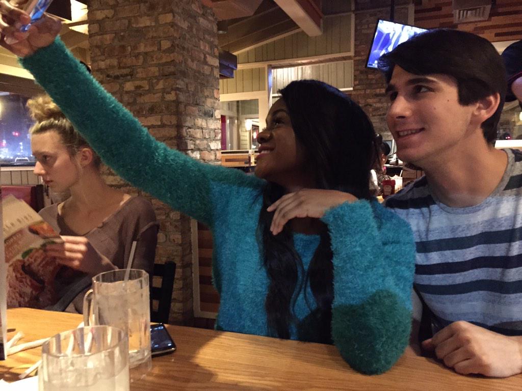 ellesmaddry's tweet photo. The selfie master in her natural habitat. #NaTay http://t.co/nr7zLvdF7C