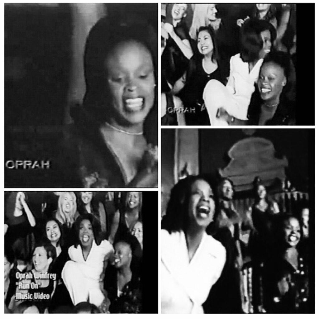 Happy Birthday!! Performing in her one and only music video for the Oprah Winfrey show!  