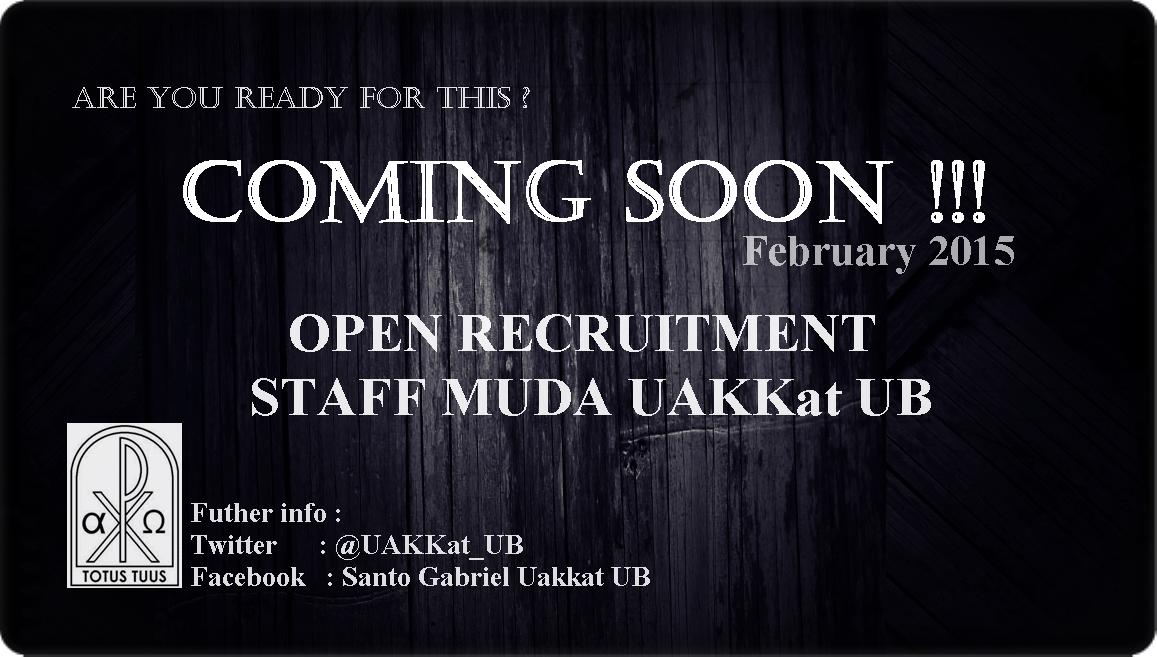 UAKKat_UB's tweet photo. Selamat pagi :) segera di bulan februari dan pantengin terus timeline UAKKat buat info selanjutnya @KMK_FPIK http://t.co/pbwfRShXiC