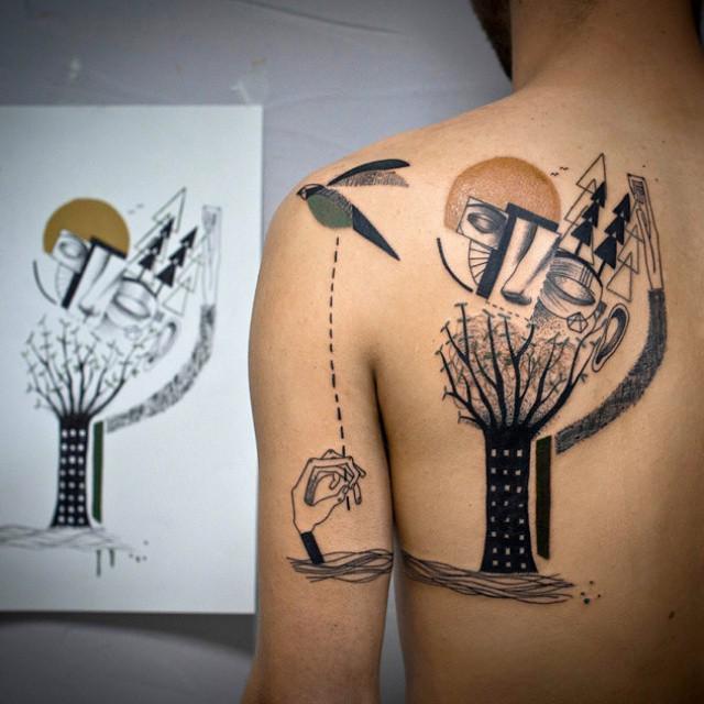 upperplayground's tweet photo. #tattoo by #ExpandedEye http://t.co/wCPcxqrNRZ