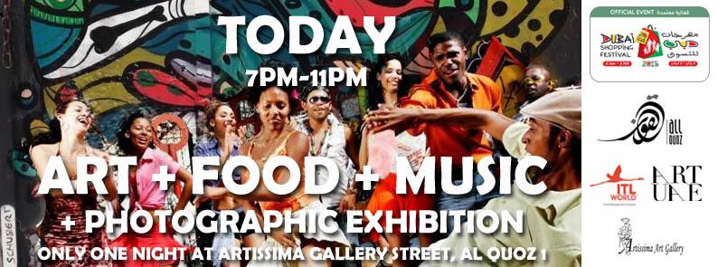quozproject's tweet photo. #TONIGHT 7-11PM FREE ENTRY LATIN ART FEST IN AL QUOZ 
#MUSIC + #ART + #FOOD + #PHOTOGRAPHY EXHIBITION 
#LAFDXB #MYDSF http://t.co/PQVWXhMPA3